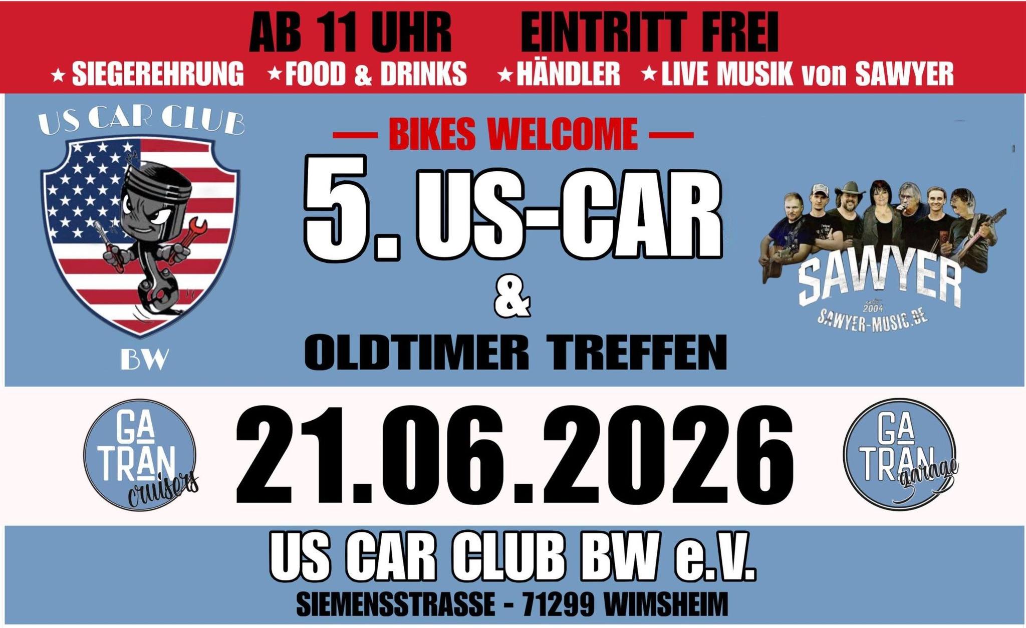 US-Car Treffen 2026 Flyer