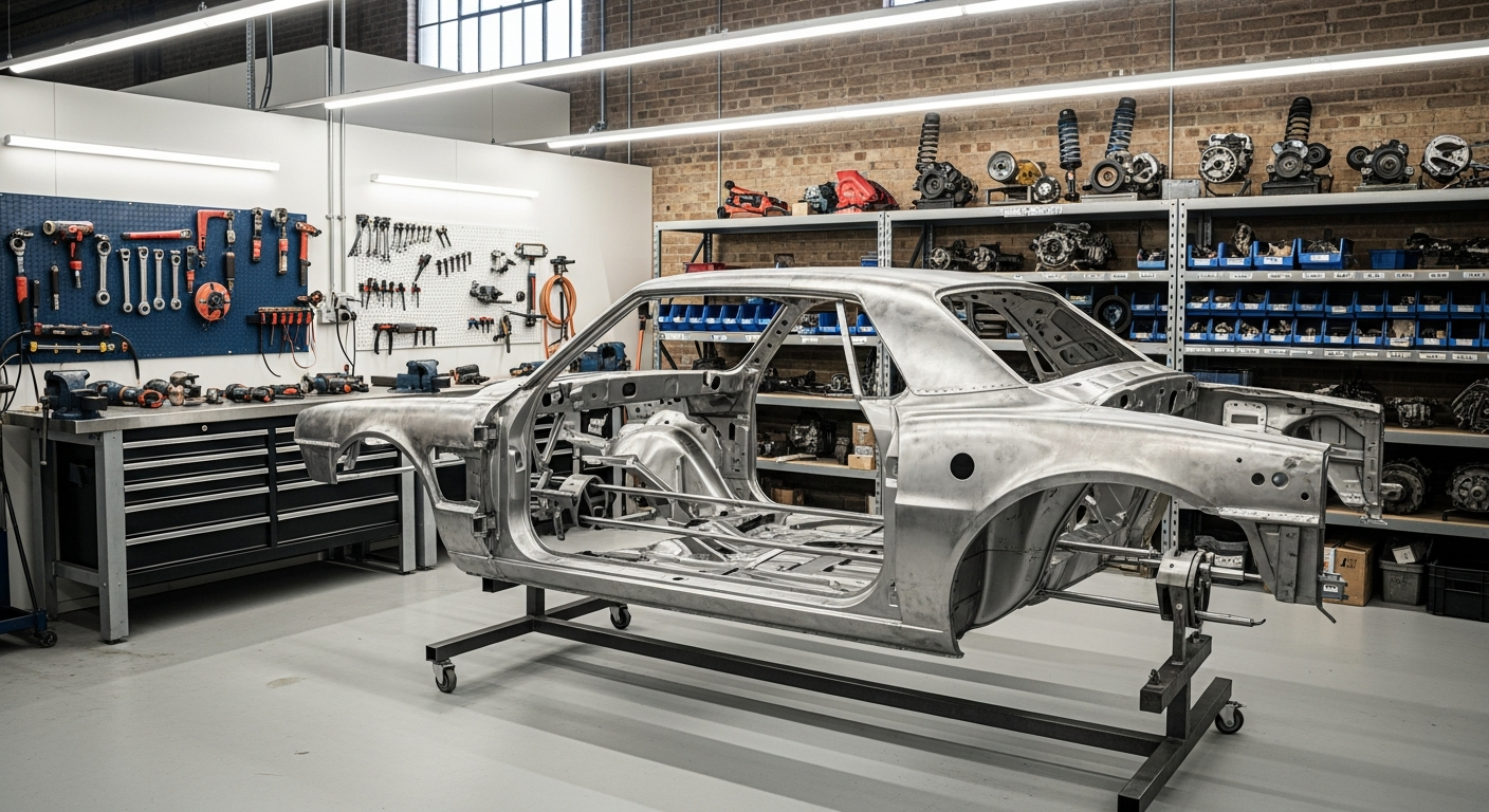 Frame-off restoration of classic US car