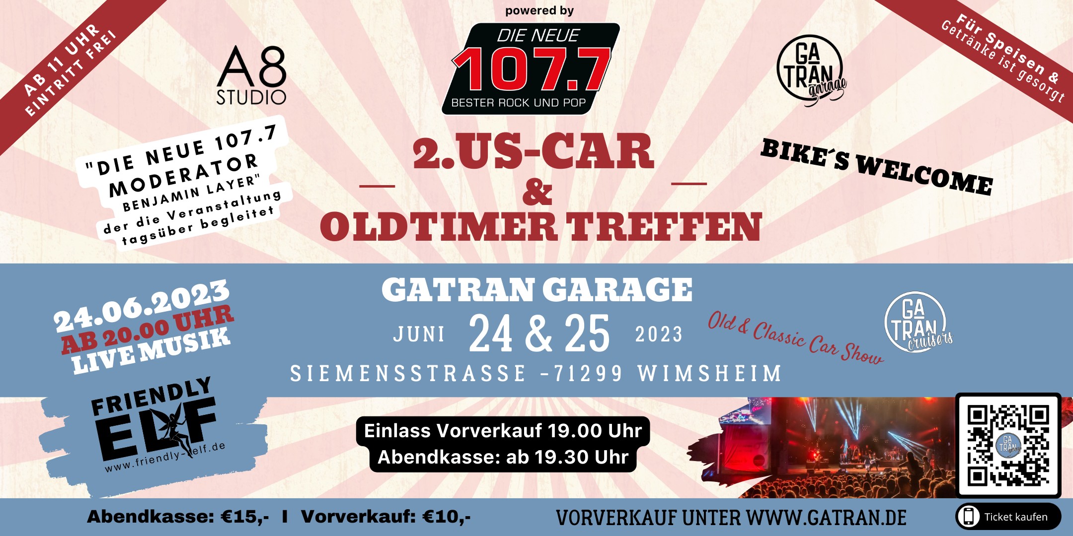 2. US-Car Treffen 2023 Poster