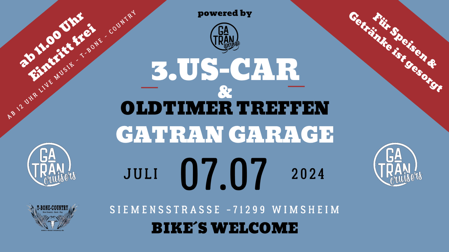 3. US-Car Treffen 2024 Poster